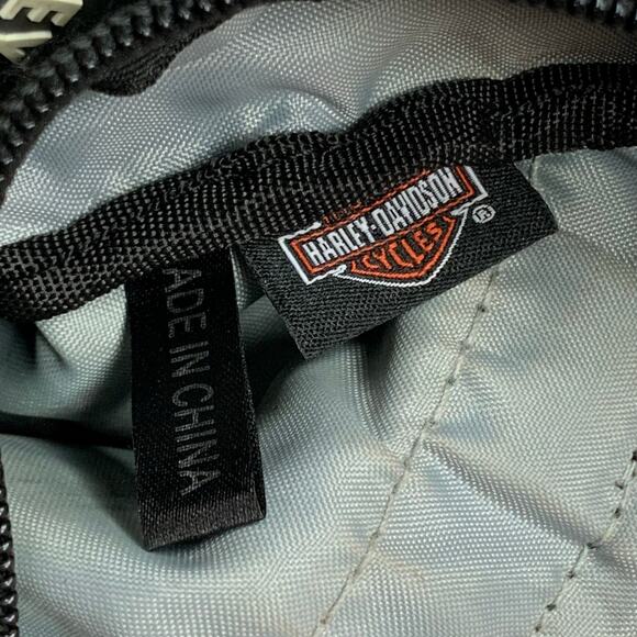 Harley Davidson Motorcycles Black Crossbody Bag Zipper Pockets - Picture 6 of 7